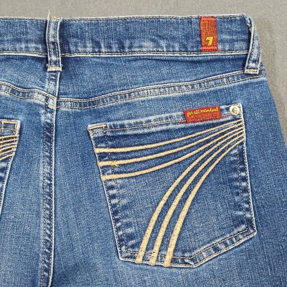 7 For All Mankind Denim - 7 For All Mankind Jeans Women's 28 Blue Dojo NYD Denim Flare Wide Leg Denim